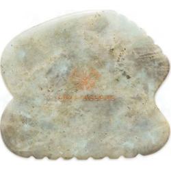 Crystallove CONTOUR GUA SHA – płytka do masażu gua sha z labradorytu Olejki eteryczne i do masażu 1 ct Damski
