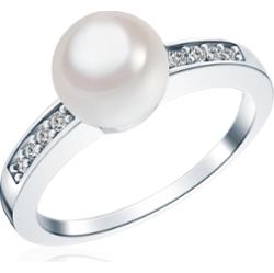 Rafaela Donata Srebrny pierścionek srebro wysokiej próby Cyrkonia Perła naturalna srebrny Pierścionki 1 ct Damski