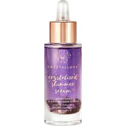 Crystallove Amethyst shimmer serum – serum do twarzy z ametystem i bakuchiolem Serum nawilżające 30 ml