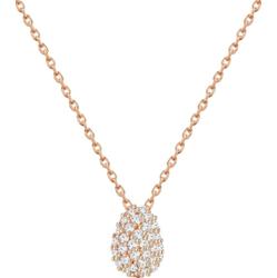 Glanzstücke München Naszyjnik srebrny srebro wysokiej próby Cyrkonia różowe złoto Naszyjniki 1 ct Damski