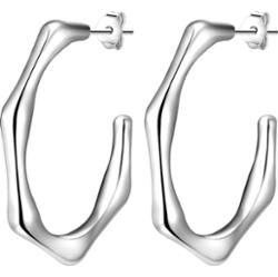 Glanzstücke München Kolczyki z Srebro wysokiej próby w Srebrny Kolczyki koła 1 ct Damski