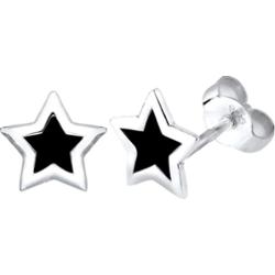 Elli Damskie Star Cut-Out Astro Look Basic Trend w srebra próby 925 Kolczyki 1 ct