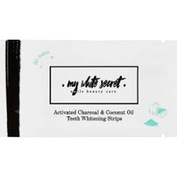 My White Secret Charcoal and Coconut Oil paski wybielające do zębów 14 szt.