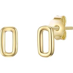 Glanzstücke München Srebrne kolczyki sztyfty srebro wysokiej próby żółte złoto Kolczyki 1 ct Damski