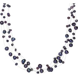 Valero Pearls Naszyjnik z pereł srebro wysokiej próby Perła hodowlana słodkowodna srebrny Naszyjniki 1 ct Damski