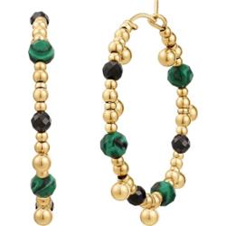 EASTSIDE Kolczyki Stal nierdzewna Żółte złoto Kolczyki koła 1 ct Damski