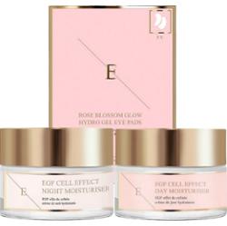 ErthSkin London EGF Duo + Zestaw pod oczy Rose Kremy na noc 1 ct Damski