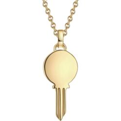 Glanzstücke München Naszyjnik srebrny Kluczyk srebro wysokiej próby żółte złoto Naszyjniki 1 ct Damski