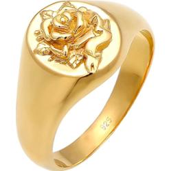 Elli Damski sygnet Rose 80s Look Blogger w srebra próby 925 Pierścionki 1 ct