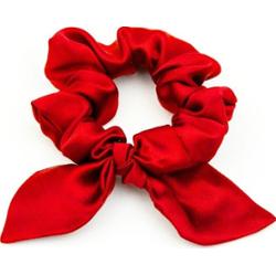 So fluffy Jedwabna gumka z uszami - czerwona Gumki do włosów 1 ct