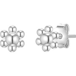 Glanzstücke München Srebrne kolczyki sztyfty Kwiat srebro wysokiej próby żółte złoto Kolczyki 1 ct Damski