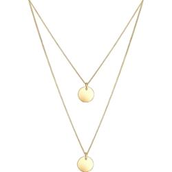 Elli Damski wisiorek dwuwarstwowy z zawieszką ze srebra próby 925 Sterling Silver Naszyjniki 1 ct