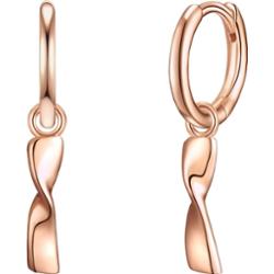 Glanzstücke München Kolczyki z Srebro wysokiej próby w Różowy złoty Kolczyki koła 1 ct Damski
