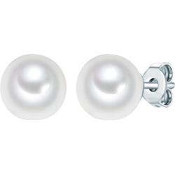 Rafaela Donata Srebrne kolczyki sztyfty srebro wysokiej próby Perła naturalna srebrny Kolczyki 1 ct Damski