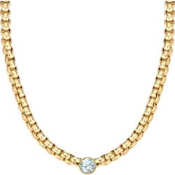 Yokoamii Naszyjnik z pozlacanego mosiadzu z Cyrkonia Naszyjniki 1 ct Damski