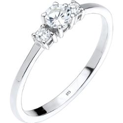 Elli zaręczynowy damski z kryształkami cyrkonu w srebra próby 925 Pierścionki 1 ct Damski