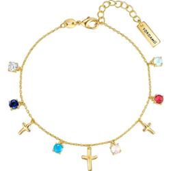 Yokoamii Bransoletka Krzyżyk z Mosiadz w Żółte złoto Bransoletki 1 ct Damski