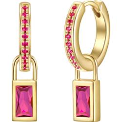 Glanzstücke München Kolczyki z Srebro wysokiej próby w Różowy złoty Kolczyki koła 1 ct Damski