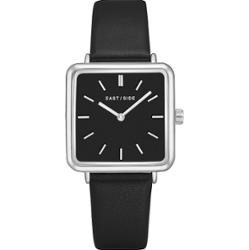 EASTSIDE Zegarek kwarcowy Grand Srebrny Skóra naturalna Czarny Zegarki damskie 1 ct Damski