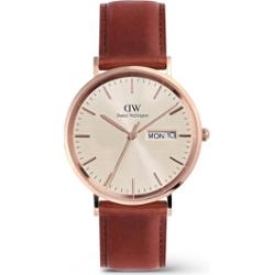 Daniel Wellington Mężczyźni zegarek Classic Day Display - stal nierdzewna i skóra Zegarki męskie 1 ct Męskie