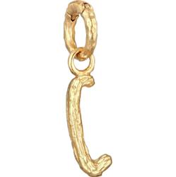 Elli Damska zawieszka Litera C Organic Look ze srebra próby 925 Sterling Silver pozłacanego Kolczyki koła 1 ct Damski