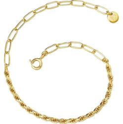 Glanzstücke München Srebrna bransoleta srebro wysokiej próby żółte złoto Bransoletki 1 ct Damski