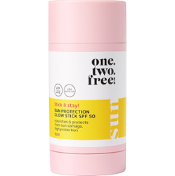 one.two.free! SUN PROTECTION GLOW STICK SPF 50 Ochrona przeciwsłoneczna 20 g