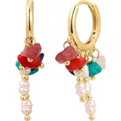 Yokoamii Kolczyki Mosiadz Żółte złoto 1 ct Damski