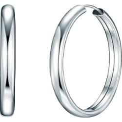 Rafaela Donata Srebrne kolczyki kreole srebro wysokiej próby srebrny Kolczyki 1 ct Damski