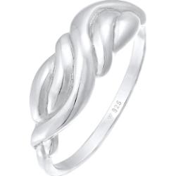 Elli Damski pierścionek węzełek, skręcony, Boho Style Trend Blogger w srebrze 925 Sterling Silver Pierścionki 1 ct