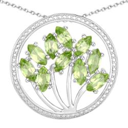 Rafaela Donata Łańcuszek Tree of Life Srebro wysokiej próby Srebrny Naszyjniki 1 ct Damski