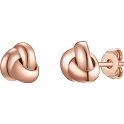 Trilani Srebrne kolczyki sztyfty srebro wysokiej próby różowe złoto Kolczyki 1 ct Damski