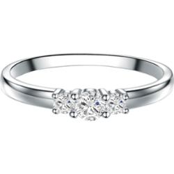 Trilani Srebrny pierścionek srebro wysokiej próby Topaz srebrny Pierścionki 1 ct Damski