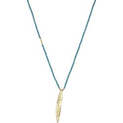 Lulu & Jane Łańcuszek Listek z Stop metali w Żółte złoto Naszyjniki 1 ct Damski