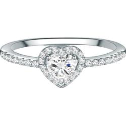 Trilani Srebrny pierścionek Serce srebro wysokiej próby Cyrkonia srebrny Pierścionki 1 ct Damski