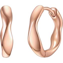 Glanzstücke München Kolczyki z Srebro wysokiej próby w Różowy złoty Kolczyki koła 1 ct Damski