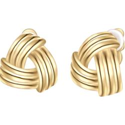 Yokoamii Klipsy do uszu z pozlacanej stopu metali Kolczyki 1 ct Damski