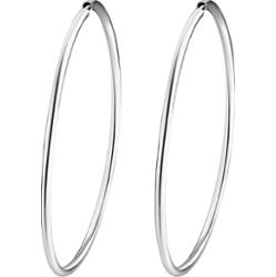 Rafaela Donata Srebrne kolczyki kreole srebro wysokiej próby srebrny Kolczyki 1 ct Damski