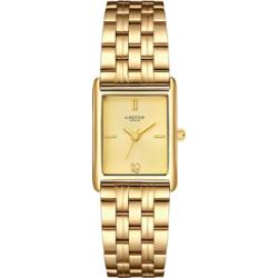 Glanzstücke München Zegarek na reke ze stali nierdzewnej w kolorze zlotym Zegarki damskie 1 ct Damski