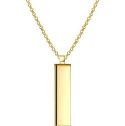 Männerglanz Łańcuszek z Srebro wysokiej próby w Żółte złoto Naszyjniki 1 ct Męskie
