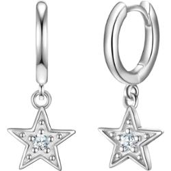 Glanzstücke München Kolczyki Gwiazda z Srebro wysokiej próby w Srebrny 1 ct Damski