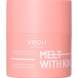 Veoli Botanica MELT WITH KINDNESS Emulgujące masełko łagodzące do zmywania makijażu i SPF do skóry naczyniowej Demakijaż oczu 40 g