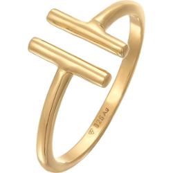 Elli Damski Geo Trend otwarty w srebrze 925 Sterling Silver Pierścionki 1 ct