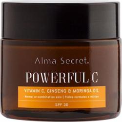 Alma Secret SILNY Przeciwstarzeniowy rozświetlający krem Moringa SPF30 Kremy przeciwzmarszczkowe 50 ml