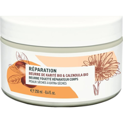 Yves Rocher REGENERUJĄCE MASŁO DO CIAŁA MASŁO KARITE BIO I NAGIETEK BIO Masło do ciała 250 ml