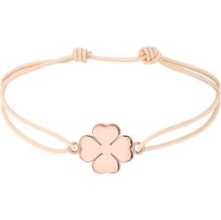 Elli Damska koniczynka lucky charm w srebrze próby 925 Sterling Silver pozłacana różowym złotem Bransoletki 1 ct Damski