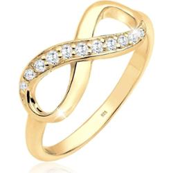 Elli Damski symbol nieskończoności Eternity Trend z kryształami cyrkonii w srebrze 925 Sterling Silver Pierścionki 1 ct