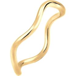 Elli Damskie fale Minimal Geo Trend w srebrze próby 925 Sterling Silver Pierścionki 1 ct