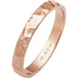 Elli Damska obrączka Basic Fine młotkowana Trend ze srebra próby 925 Sterling Silver Pierścionki 1 ct Damski