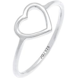 Elli Damskie Serce Wycięte filigranowy Trend w srebrze 925 Sterling Silver Pierścionki 1 ct